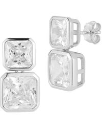 Sphera Milano - Plated Cz Earrings - Lyst