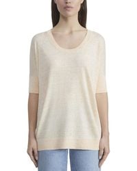 Lafayette 148 New York - Oversized Scoop Neck Linen Sweater - Lyst