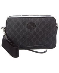 Gucci - Small Gg Supreme Canvas & Leather Camera Bag - Lyst