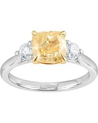 Lab Grown Diamonds - 14K 2.25 Ct. Tw. Lab-Grown Diamond Three-Stone Engagement Ring - Lyst