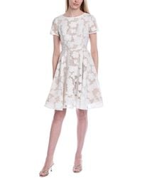Shani - Fit & Flare Novelty Embroidered Midi Dress - Lyst