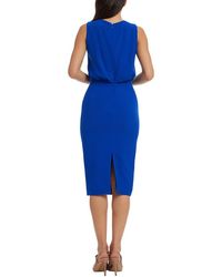 Dress the Population Ivy Sheath Midi Dress in Black | Lyst