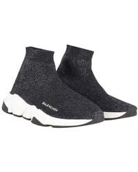 Balenciaga - Polyester Glittered Speed Trainer (Authentic Pre-Loved) - Lyst