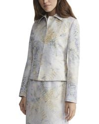 Lafayette 148 New York - Collared Welt Pocket Linen-Blend Jacket - Lyst