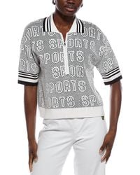 Marc Cain - Wool-Blend Polo Shirt - Lyst