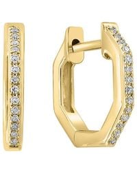 Effy Fine Jewelry - 14K 0.08 Ct. Tw. Diamond Earrings - Lyst