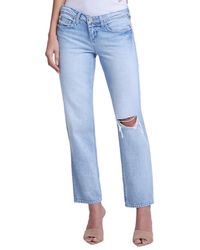 L'Agence - Nevia Low-rise Slouch Straight Jean - Lyst