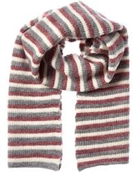 Portolano - Striped Alpaca & Wool-Blend Scarf - Lyst
