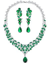 Eye Candy LA - Luxe Collection Cz Necklace And Earrings Set - Lyst