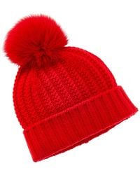 Sofiacashmere - Sofiacashmere Textured Cable Cashmere Hat - Lyst