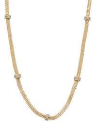 Juvell - 18k Plated Cz Mesh Necklace - Lyst