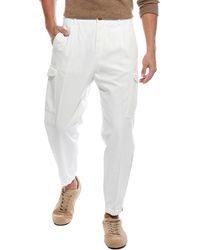 Brunello Cucinelli - Pleated Cargo Pant - Lyst