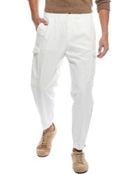 Brunello Cucinelli - Pleated Cargo Pant - Lyst