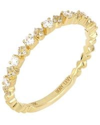 Bony Levy - Liora 18K 0.24 Ct. Tw. Diamond Stackable Ring - Lyst