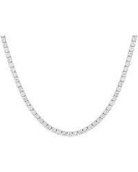 Diana M. Jewels - Diana M. Fine Jewelry 14K 10.00 Ct. Tw. Lab Grown Diamond Tennis Necklace - Lyst