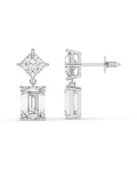 Lab Grown Diamonds - 14K 7.00 Ct. Tw. Lab-Grown Diamond Earrings - Lyst