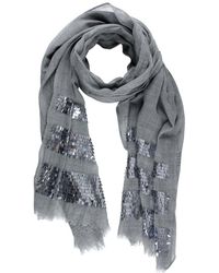 Saachi - Fringe Sequins Wool Scarf - Lyst