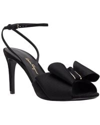 Ferragamo - 95Mm Vara-Bow Leather Sandal - Lyst