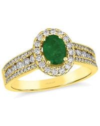 Le Vian - 14K 1.21 Ct. Tw. Diamond & Emerald Cocktail Ring - Lyst