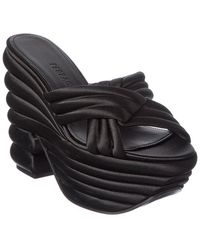 Ferragamo - Woven Satin Sandal - Lyst