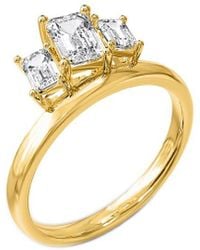 Lab Grown Diamonds - 14K 1.00 Ct. Tw. Lab-Grown Diamond 3-Stone Ring - Lyst