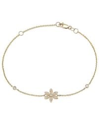 Diamond Select Cuts - Clover 14K 0.06 Ct. Tw. Diamond Bracelet - Lyst
