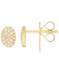 HAWLEY ST - 14K 0.19 Ct. Tw. Diamond Pave Earrings - Lyst