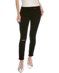 7 For All Mankind - Gwenevere Black Ankle Skinny Jean - Lyst