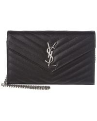 Saint Laurent - Monogram Matelasse Leather Wallet On Chain - Lyst
