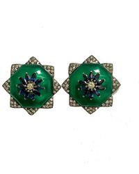 Arthur Marder Fine Jewelry - Silver 3.31 Ct. Tw. Diamond & Gemstone Earrings - Lyst