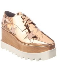 Stella McCartney - Elyse Star Cut-Out Platform Oxford - Lyst