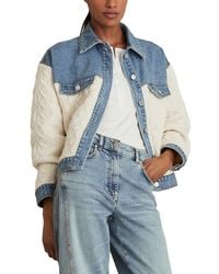 Reiss - Anna Denim Jacket - Lyst