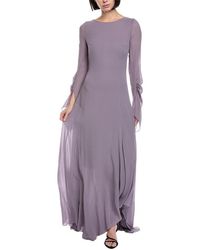 Akris - Silk Maxi Dress - Lyst