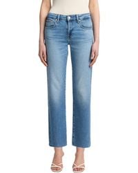 7 For All Mankind - Calie Fancy Straight Leg Jean - Lyst