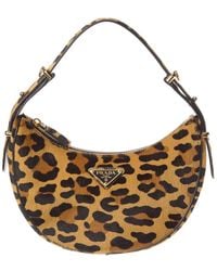 Prada - Arque Haircalf Hobo Bag - Lyst