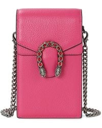 Tiffany & Fred Paris - Dragon Crystal Leather Phone Bag - Lyst