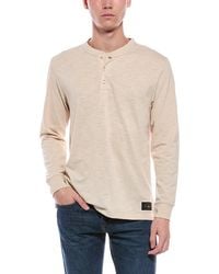 Scotch & Soda - Slub Henley Shirt - Lyst