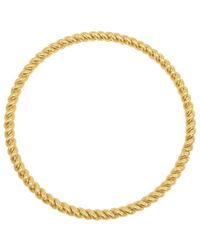 Adornia - 14k Plated Rope Bangle Bracelet - Lyst