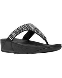 Fitflop - Lulu Maxi Crystal Toe Post Sandal - Lyst