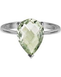 Gemstones - 3.30 Ct. Tw. Prasiolite Half-Eternity Ring - Lyst