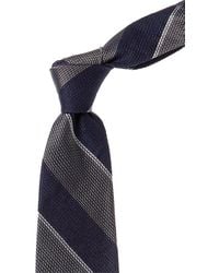 Brooks Brothers - Grey Sidewheeler Bold Stripe Silk & Linen-blend Tie - Lyst