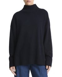 Vince - Dropped-Shoulder Turtleneck Wool & Cashmere-Blend Top - Lyst
