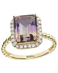 Effy Fine Jewelry - 14K 3.54 Ct. Tw. Diamond & Ametrine Ring - Lyst
