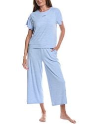 DKNY - 2Pc Top & Crop Pant Lounge Set - Lyst
