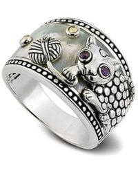 Samuel B. - 18K Amethyst & Pearl Ring - Lyst