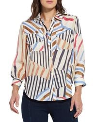 Lyssé - Yesenia Roll Tab Utility Shirt - Lyst