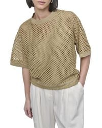 DKNY - Crochet Knit Top - Lyst