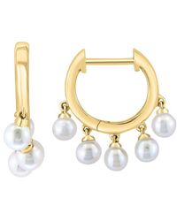 Effy Fine Jewelry - 14K 3Mm Pearl Earrings - Lyst