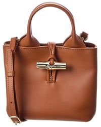 Longchamp - Le Roseau Xs Leather Handbag - Lyst