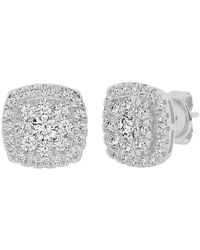 Lab Grown Diamonds - 14k 2.00 Ct. Tw. Lab Grown Diamond Cluster Earrings - Lyst